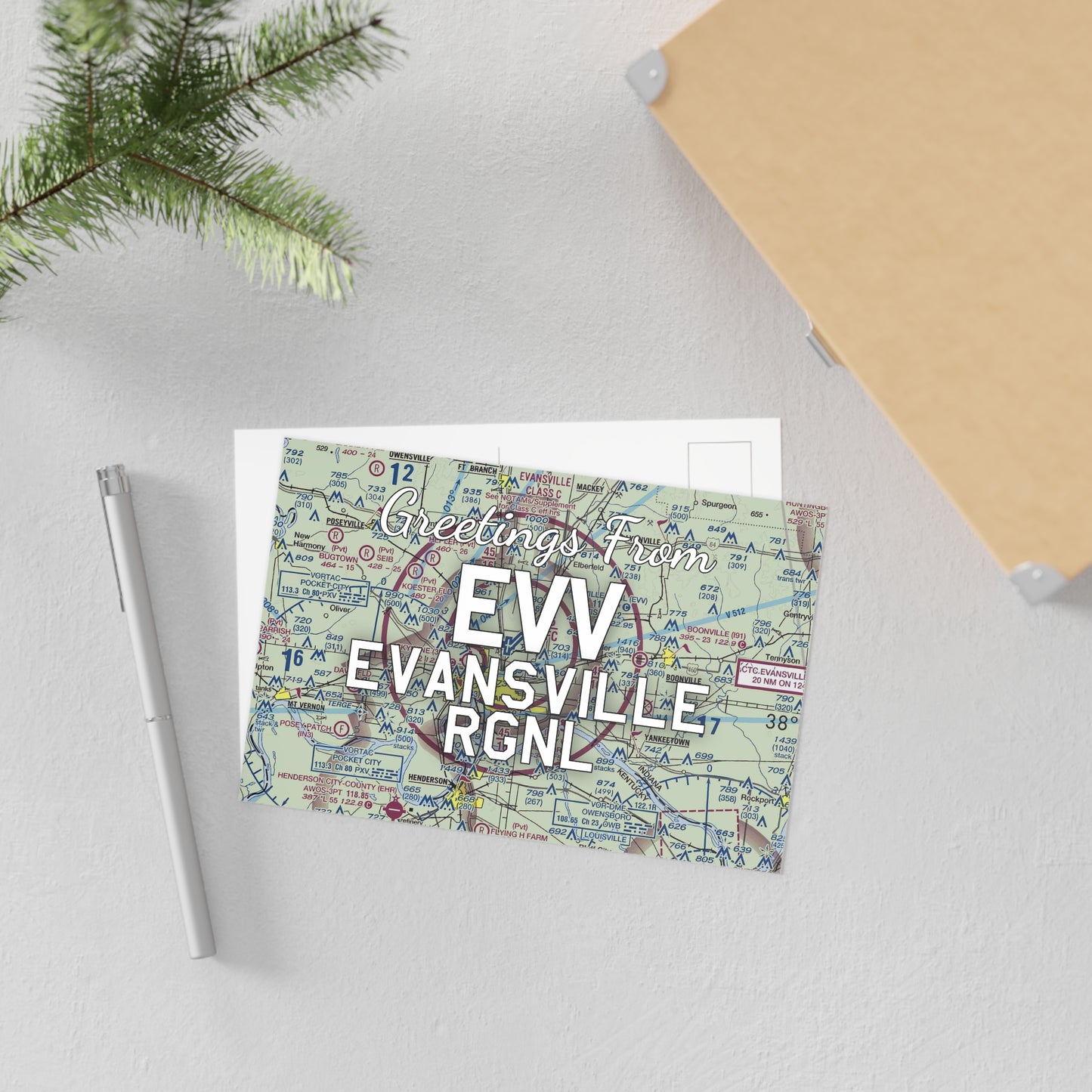 EVV Postcard | Evansville Regional Airport Card