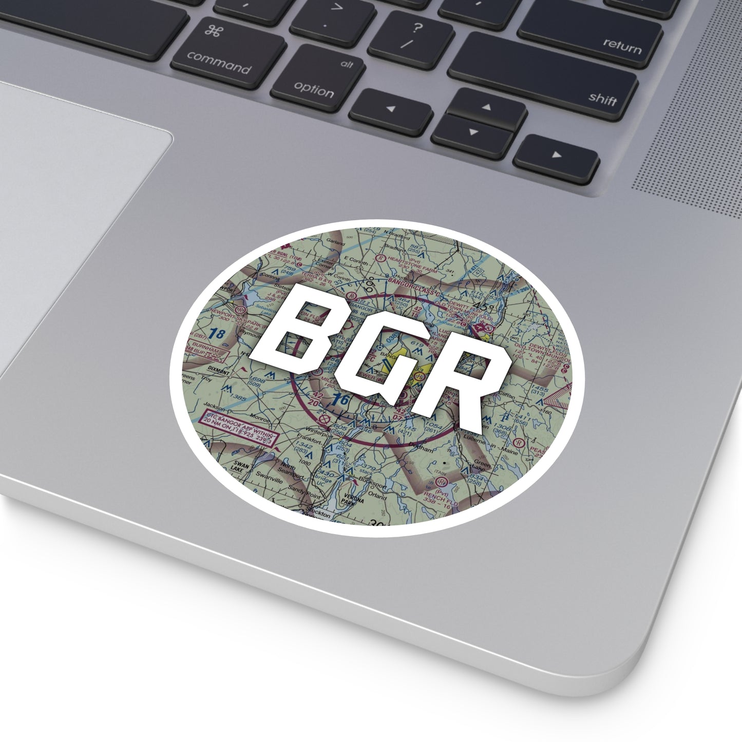 BGR Round Sticker | Bangor International Airport Sticker