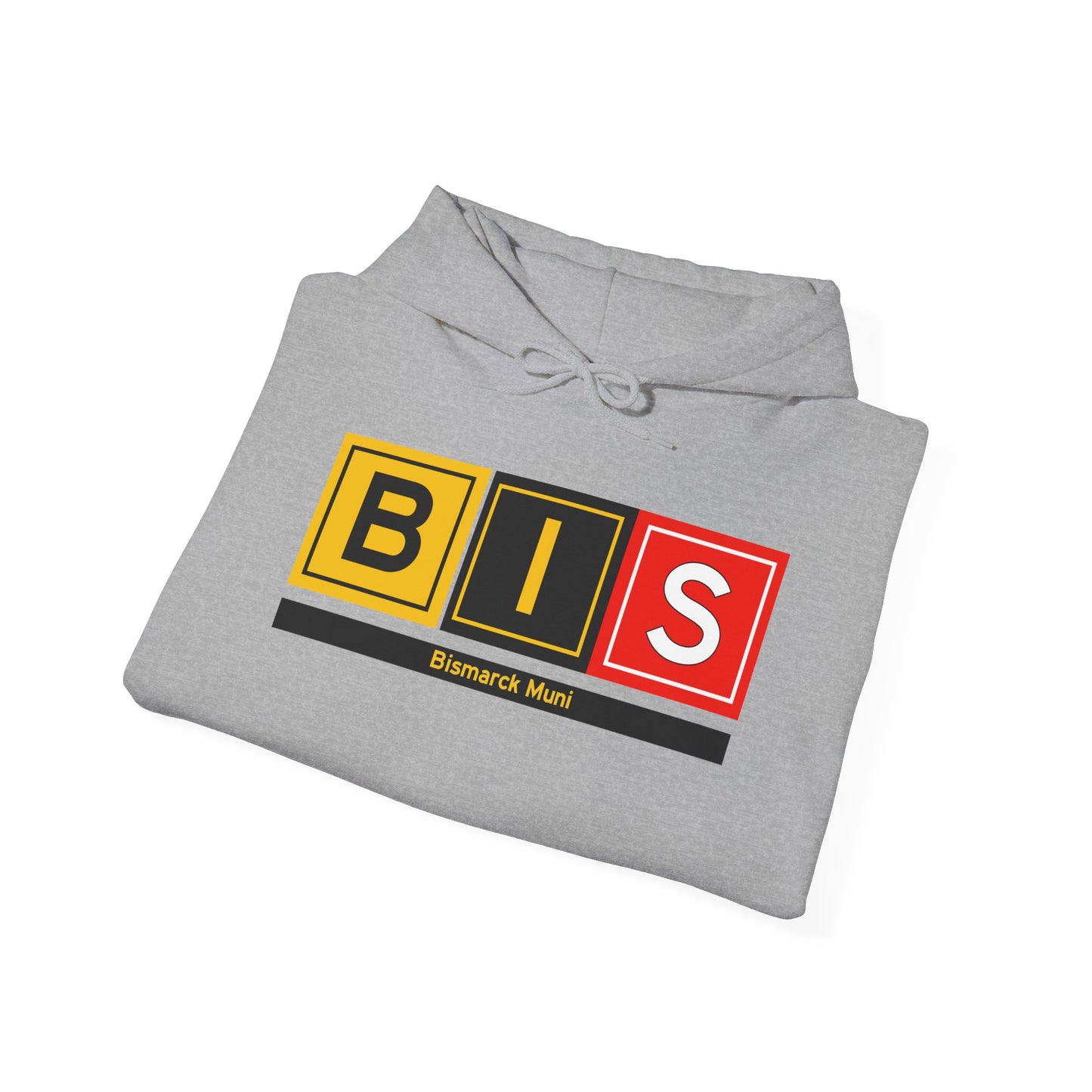 BIS Taxiway Hoodie w/ Airport Name | Bismarck Municipal Airport Hoodie