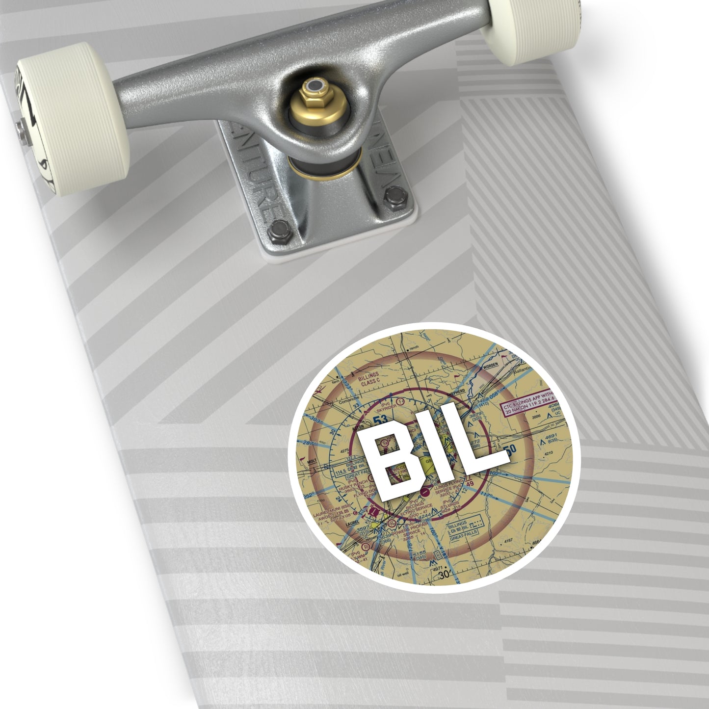 BIL Round Sticker | Billings Logan International Airport Sticker