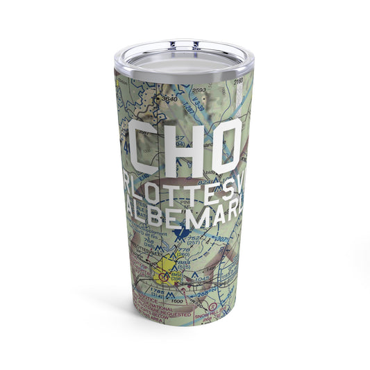 CHO Tumbler | Charlottesville-Albemarle Airport Tumbler