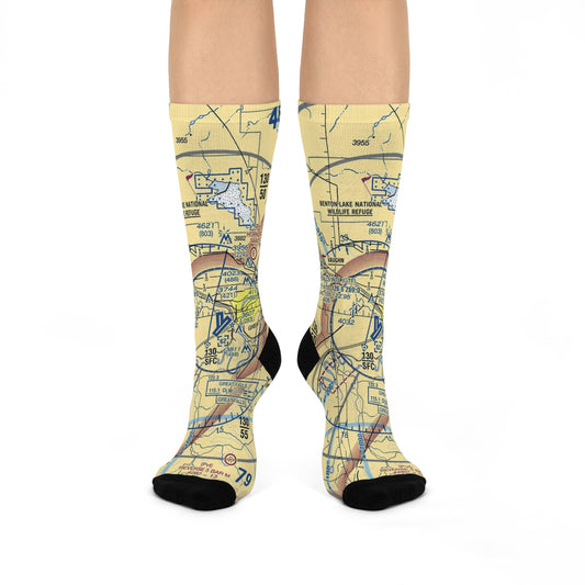 GTF Cushioned Crew Socks | Great Falls International Airport Socks