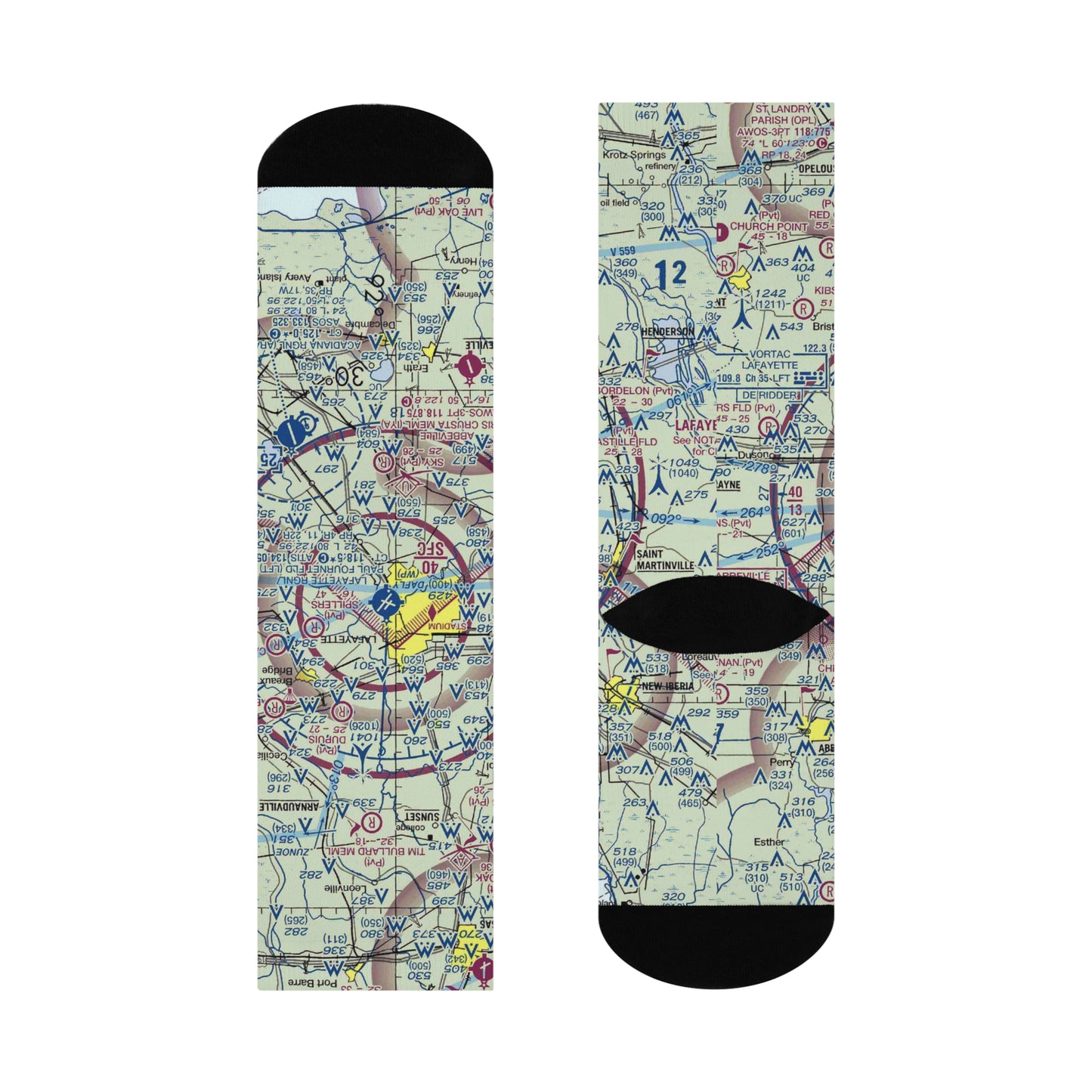 LFT Cushioned Crew Socks | Lafayette Regional/Paul Fournet Field Airport Socks