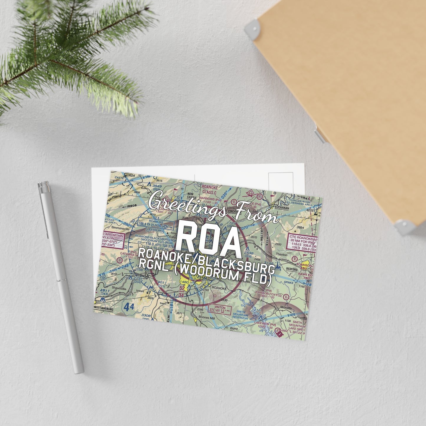 ROA Postcard | Roanoke/Blacksburg Regional (Woodrum Field) Airport Card
