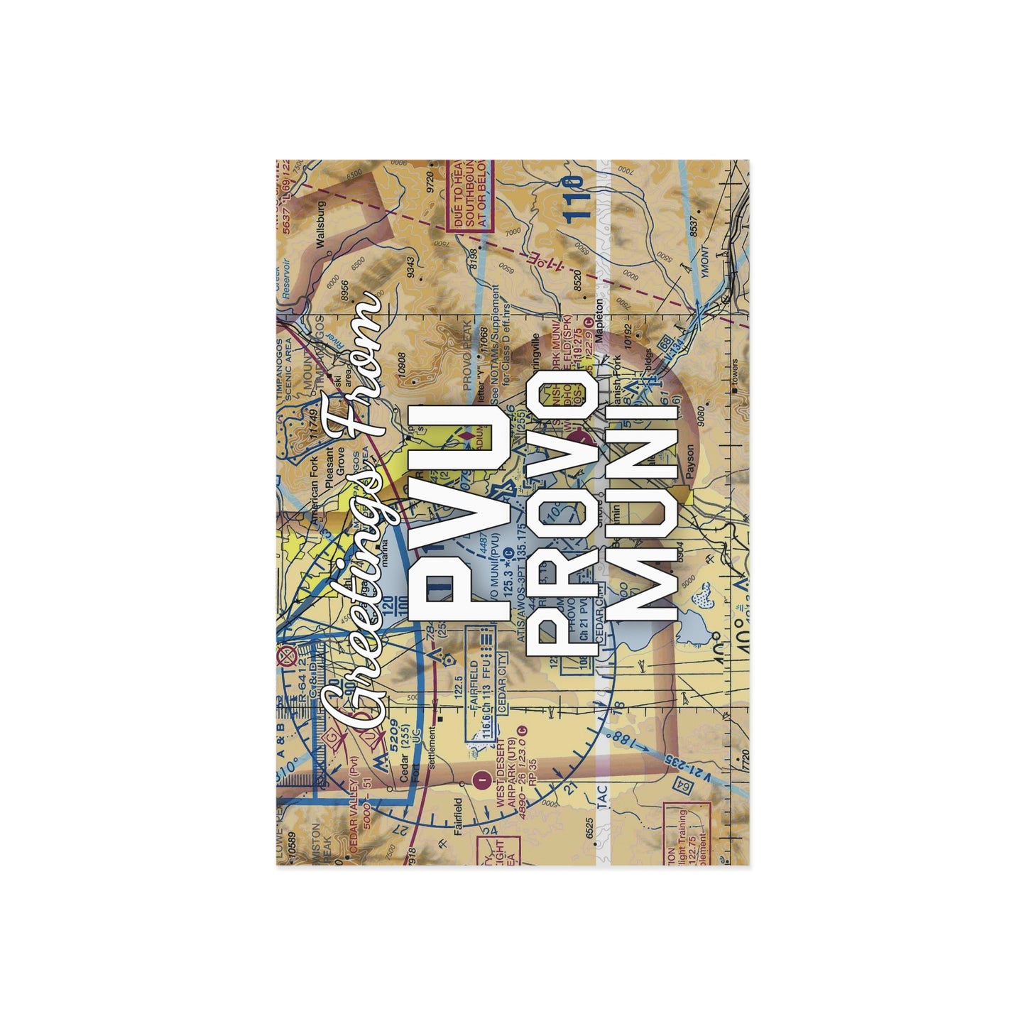 PVU Postcard | Provo Municipal Airport Card