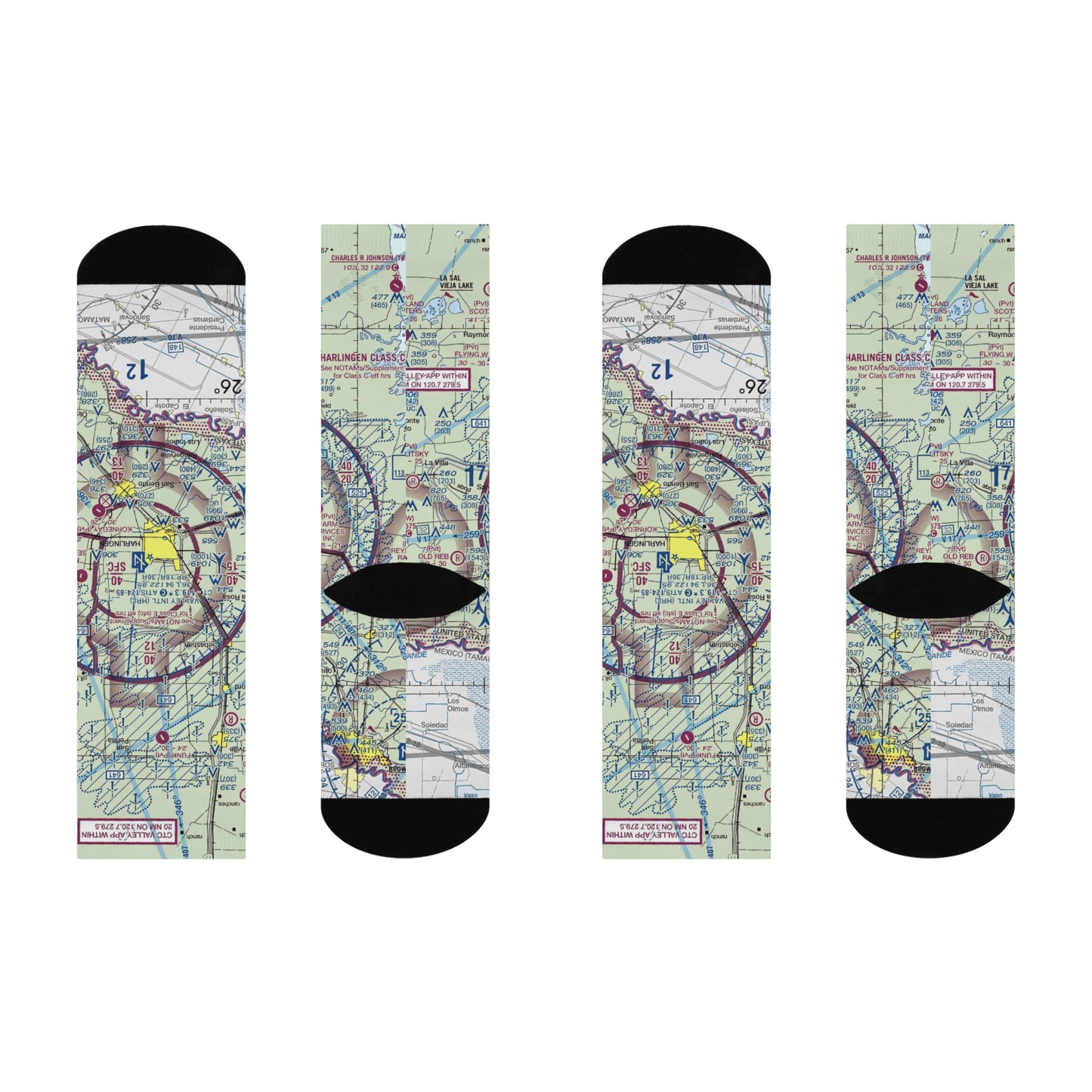 HRL Cushioned Crew Socks | Valley International Airport Socks