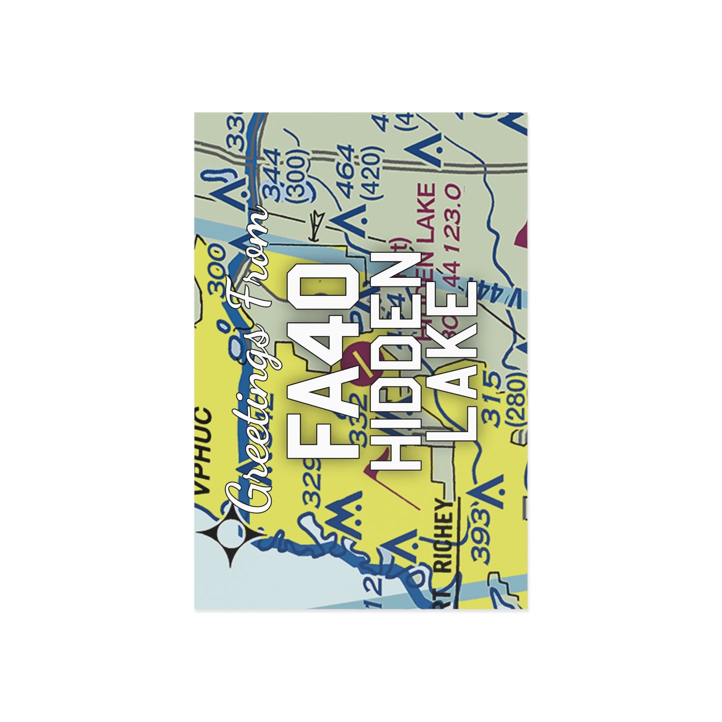 FA40 Postcard | Hidden Lake Airport Card