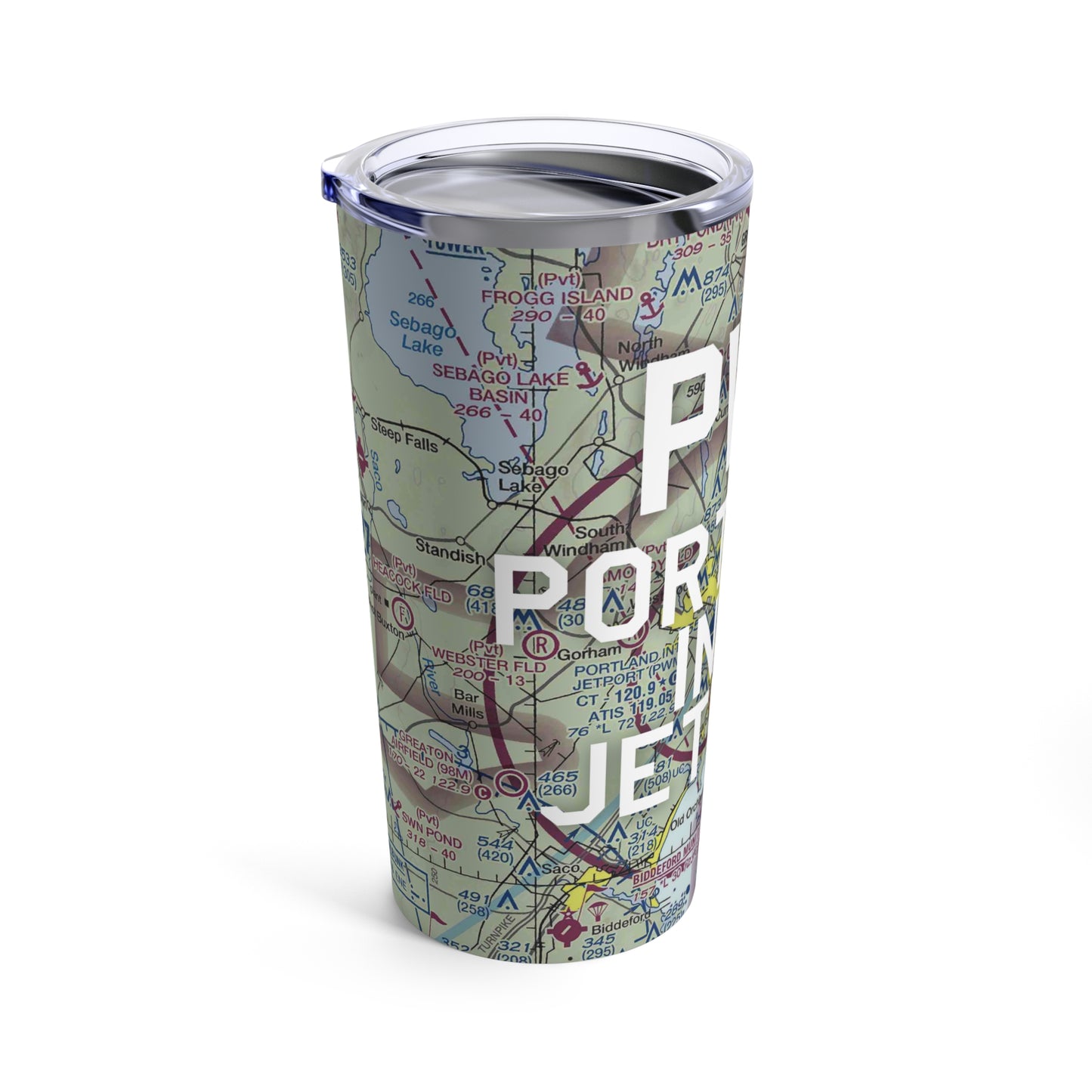 PWM Tumbler | Portland International Jetport Airport Tumbler