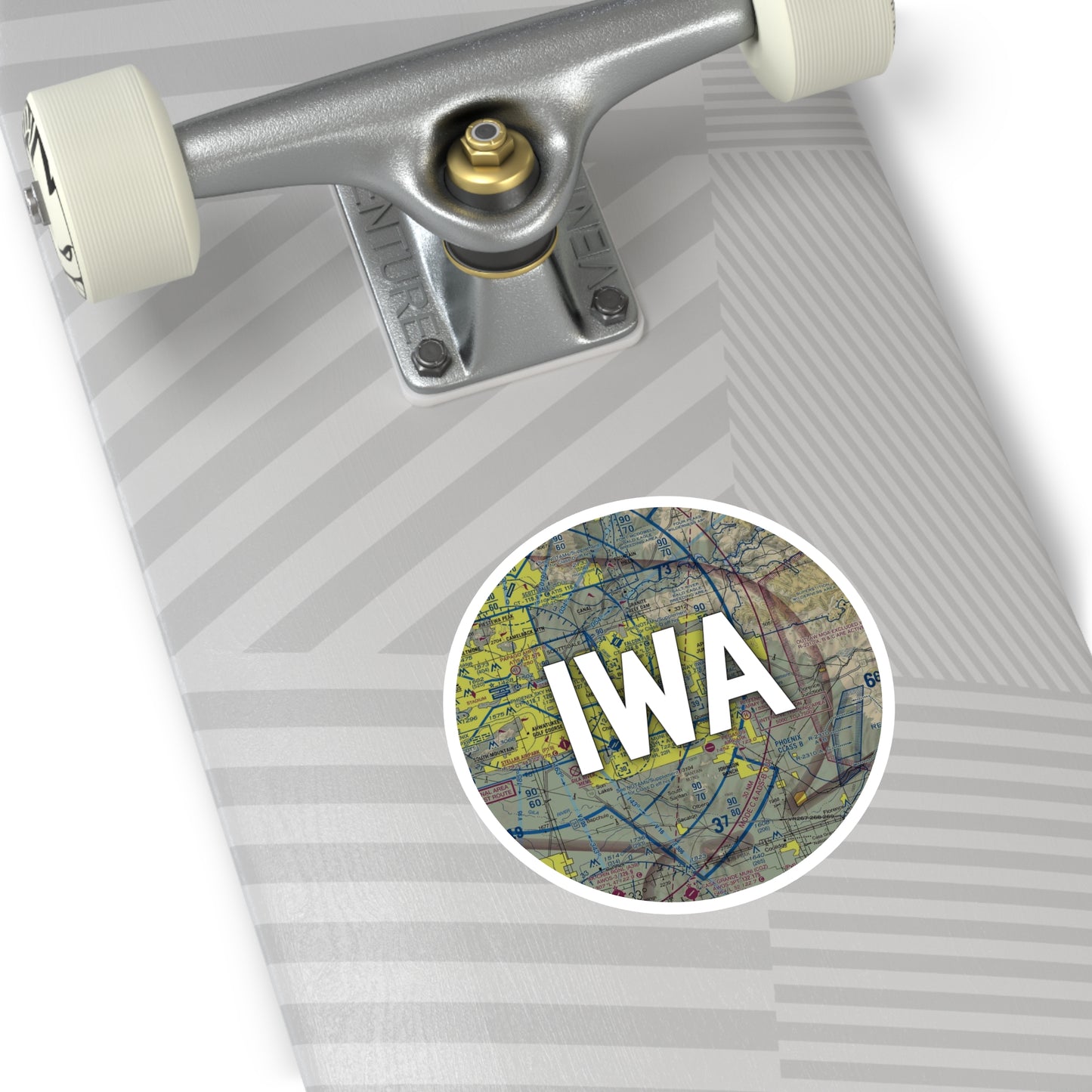 IWA Round Sticker | Phoenix-Mesa Gateway Airport Sticker