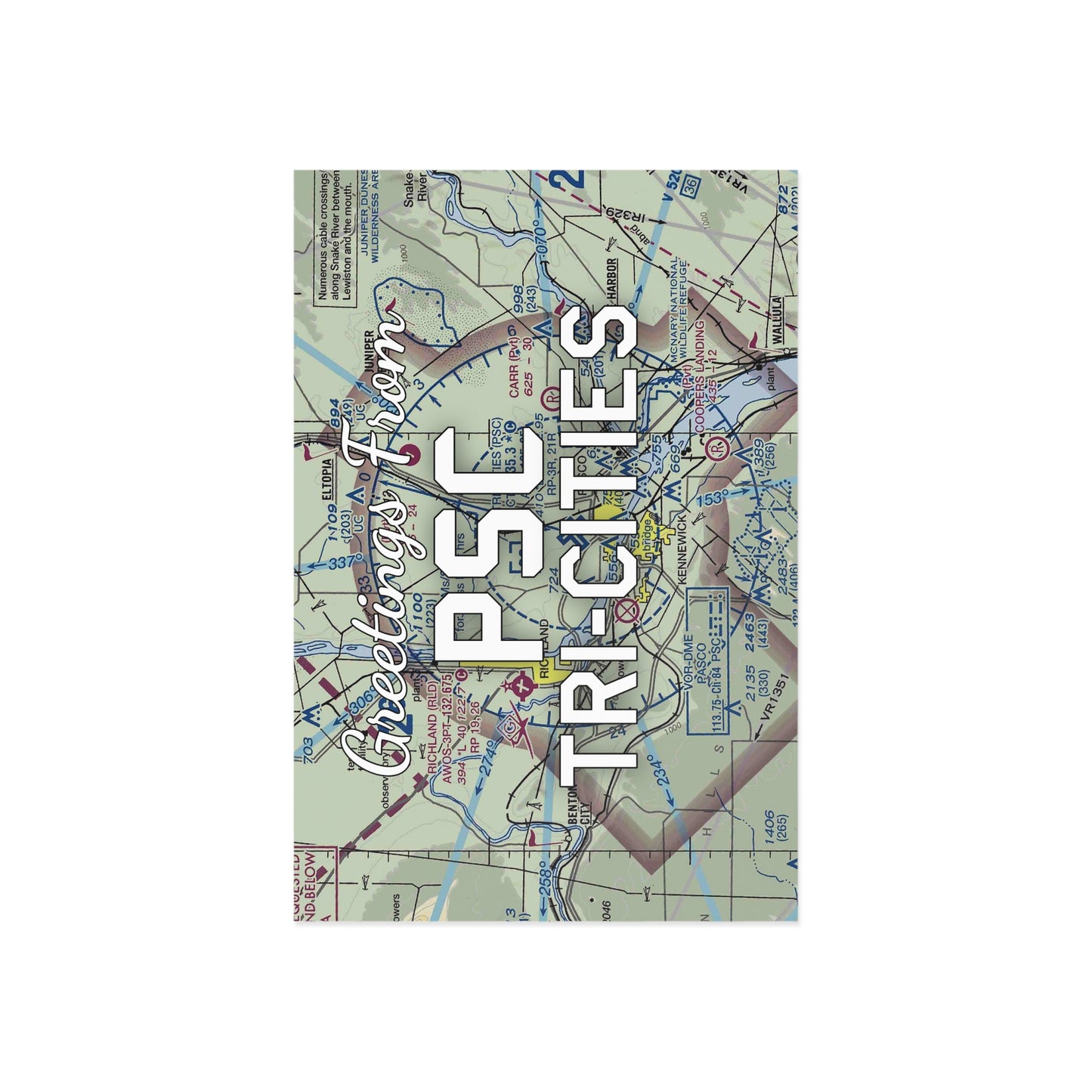 PSC Postcard | Tri-Cities Airport Card