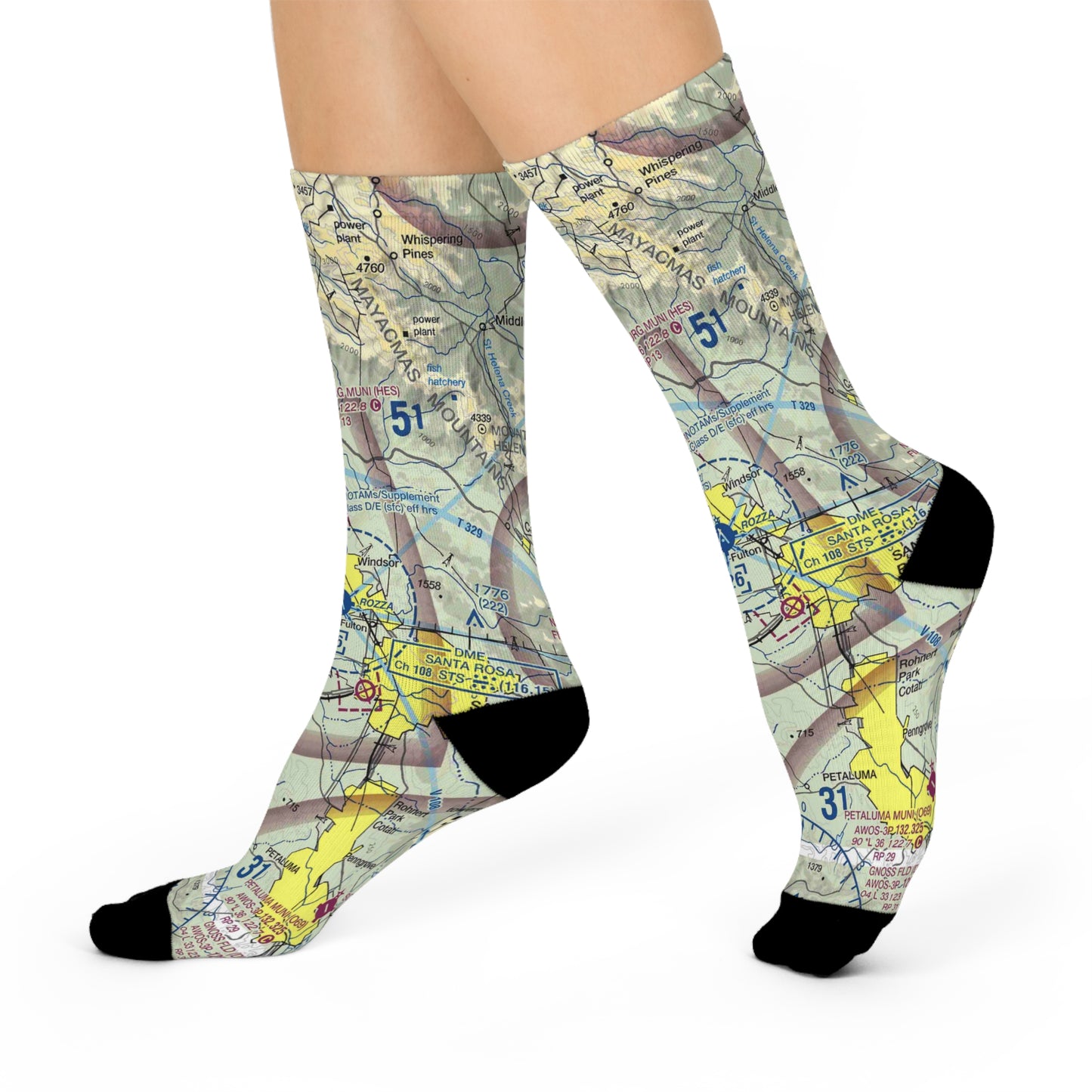 STS Cushioned Crew Socks | Charles M Schulz - Sonoma County Airport Socks