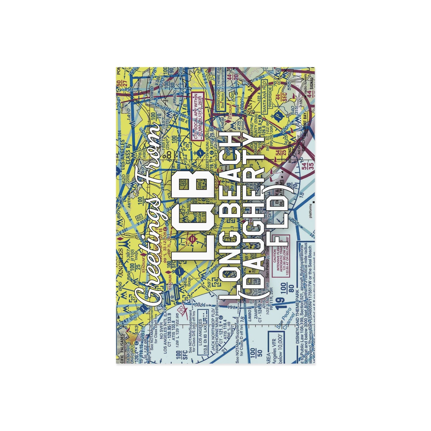 LGB Postcard | Long Beach (Daugherty Field) Airport Card