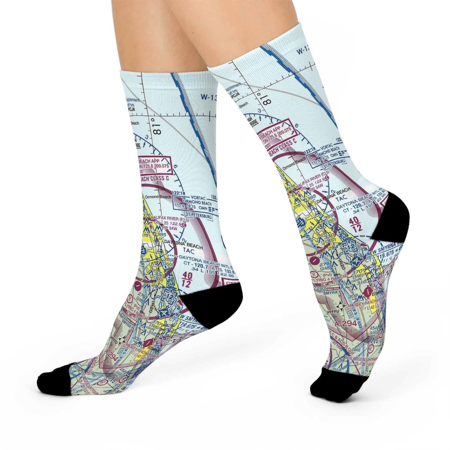 DAB Cushioned Crew Socks | Daytona Beach International Airport Socks