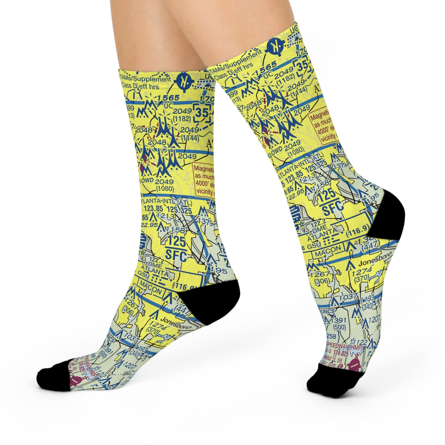 ATL Cushioned Crew Socks | Hartsfield - Jackson Atlanta International Socks