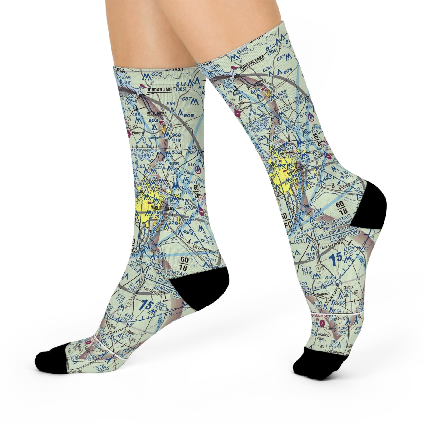 MGM Cushioned Crew Socks | Montgomery Regional (Dannelly Field) Airport Socks