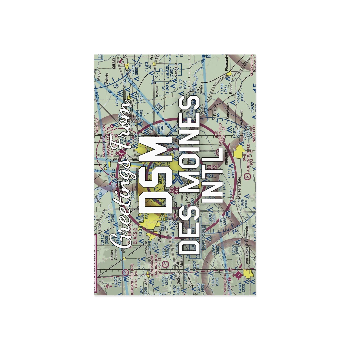 DSM Postcard | Des Moines International Airport Card