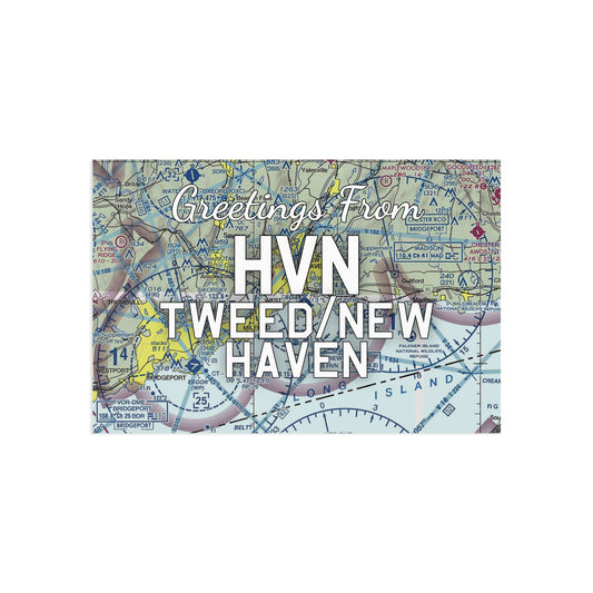 HVN Postcard | Tweed/New Haven Airport Card