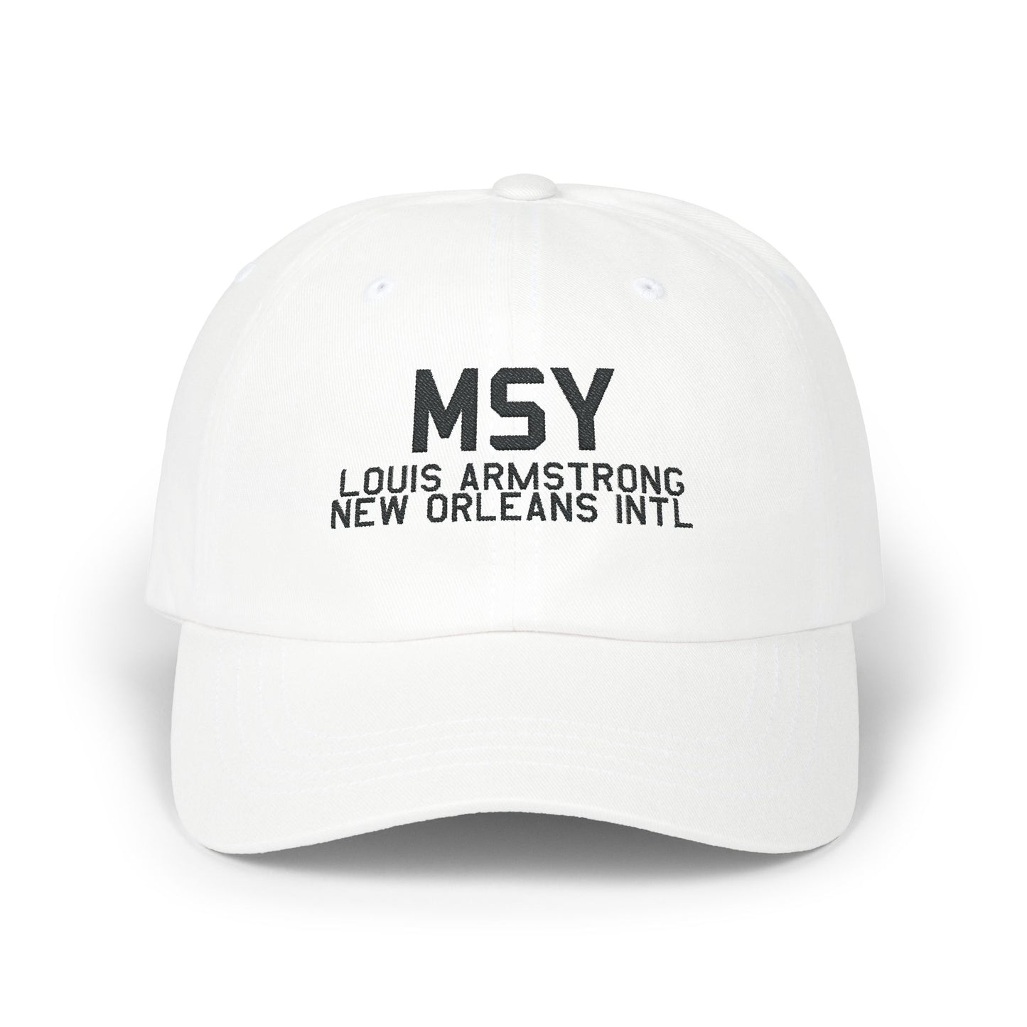 MSY Dad Cap | Louis Armstrong New Orleans International Airport Hat