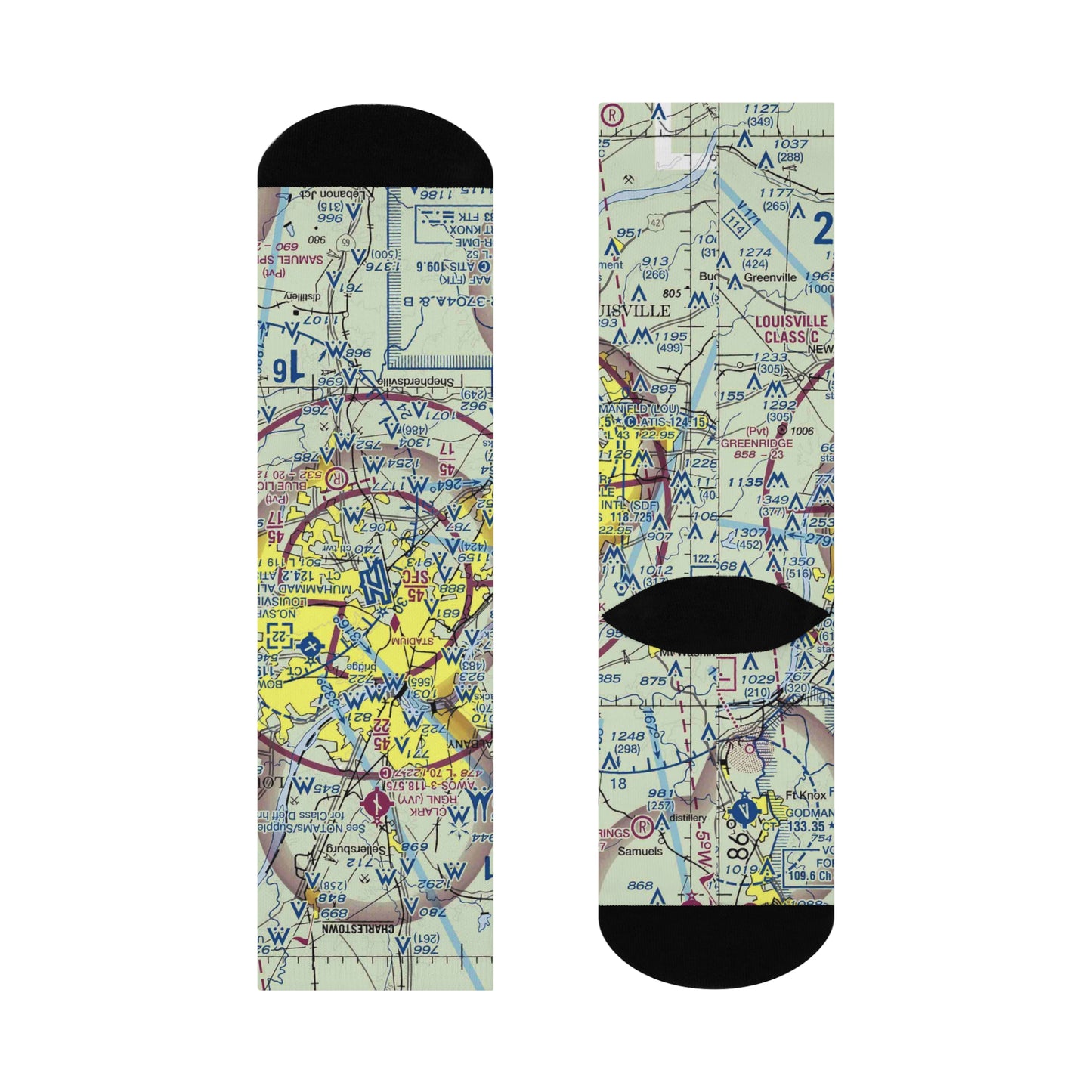 SDF Cushioned Crew Socks | Louisville Muhammad Ali International Airport Socks