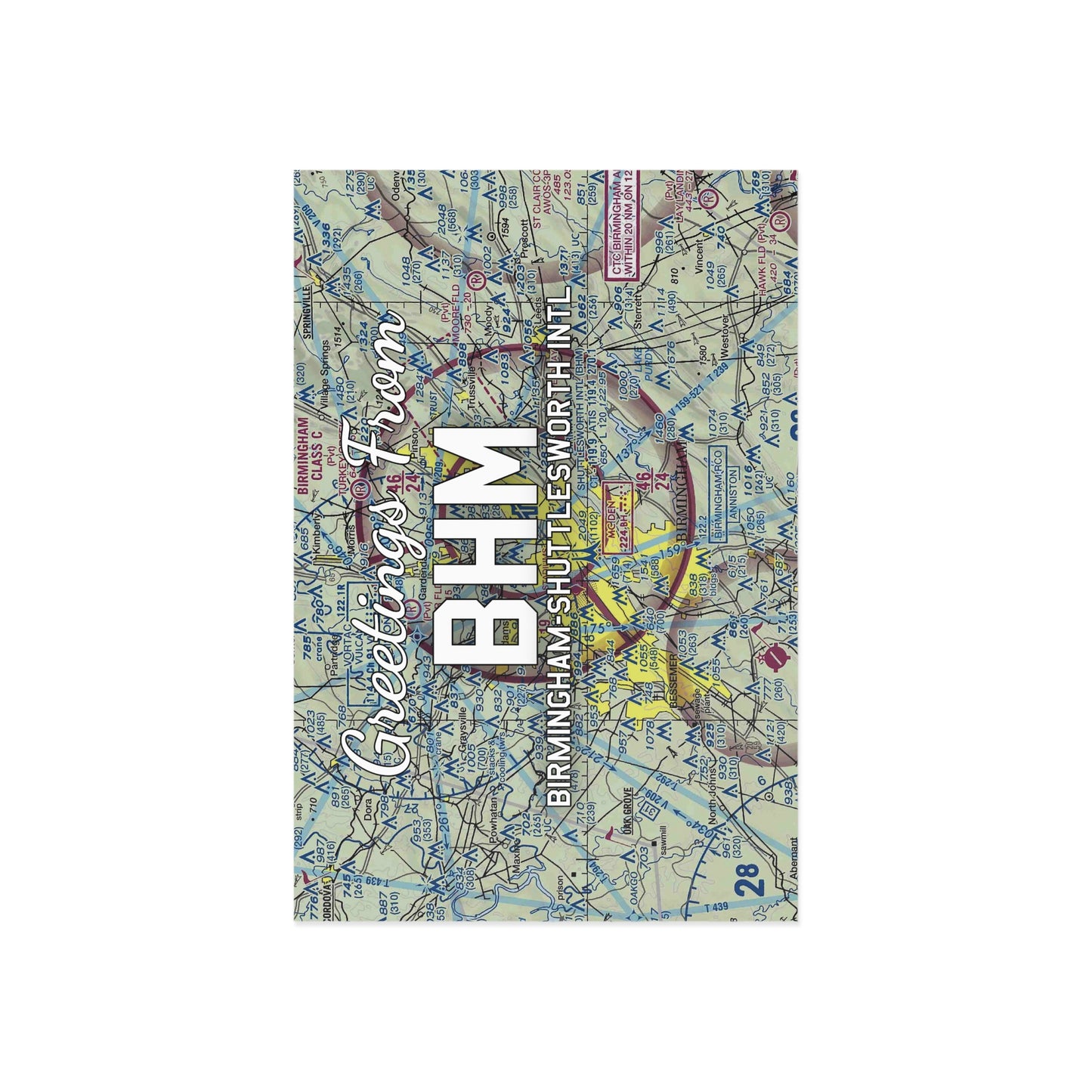 BHM Postcard | Birmingham-Shuttlesworth International Airport Card