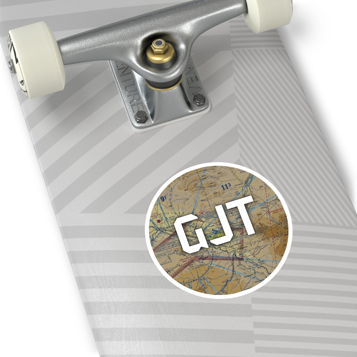 GJT Round Sticker | Grand Junction Regional Airport Sticker