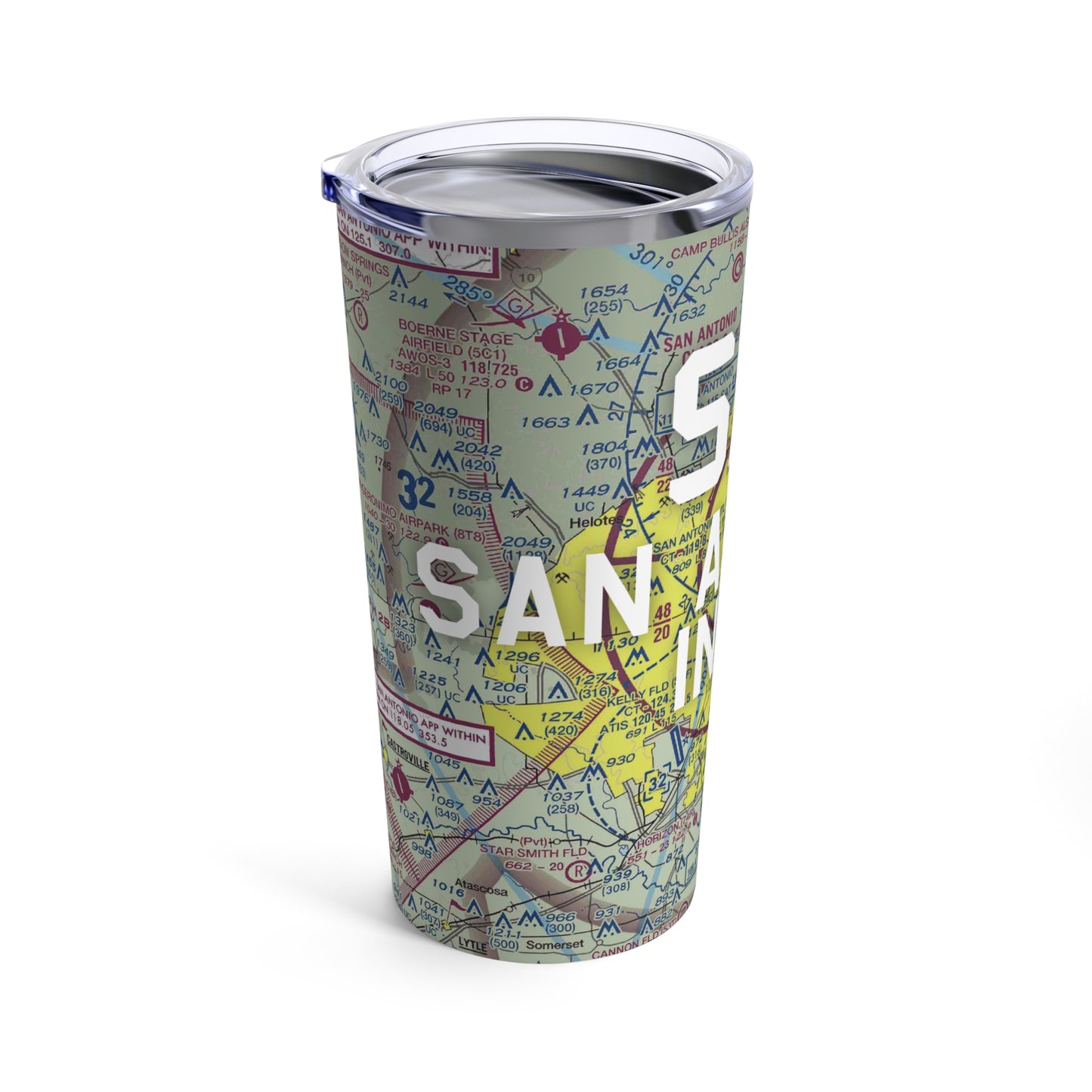 SAT Tumbler | San Antonio International Airport Tumbler