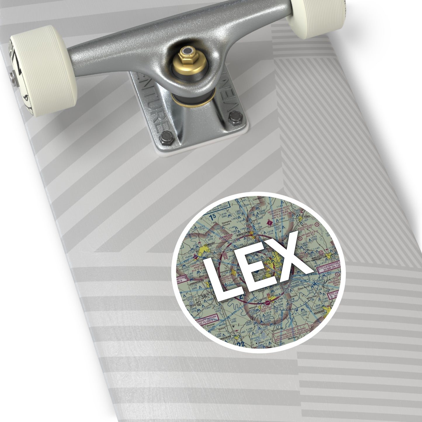 LEX Round Sticker | Blue Grass Airport Sticker