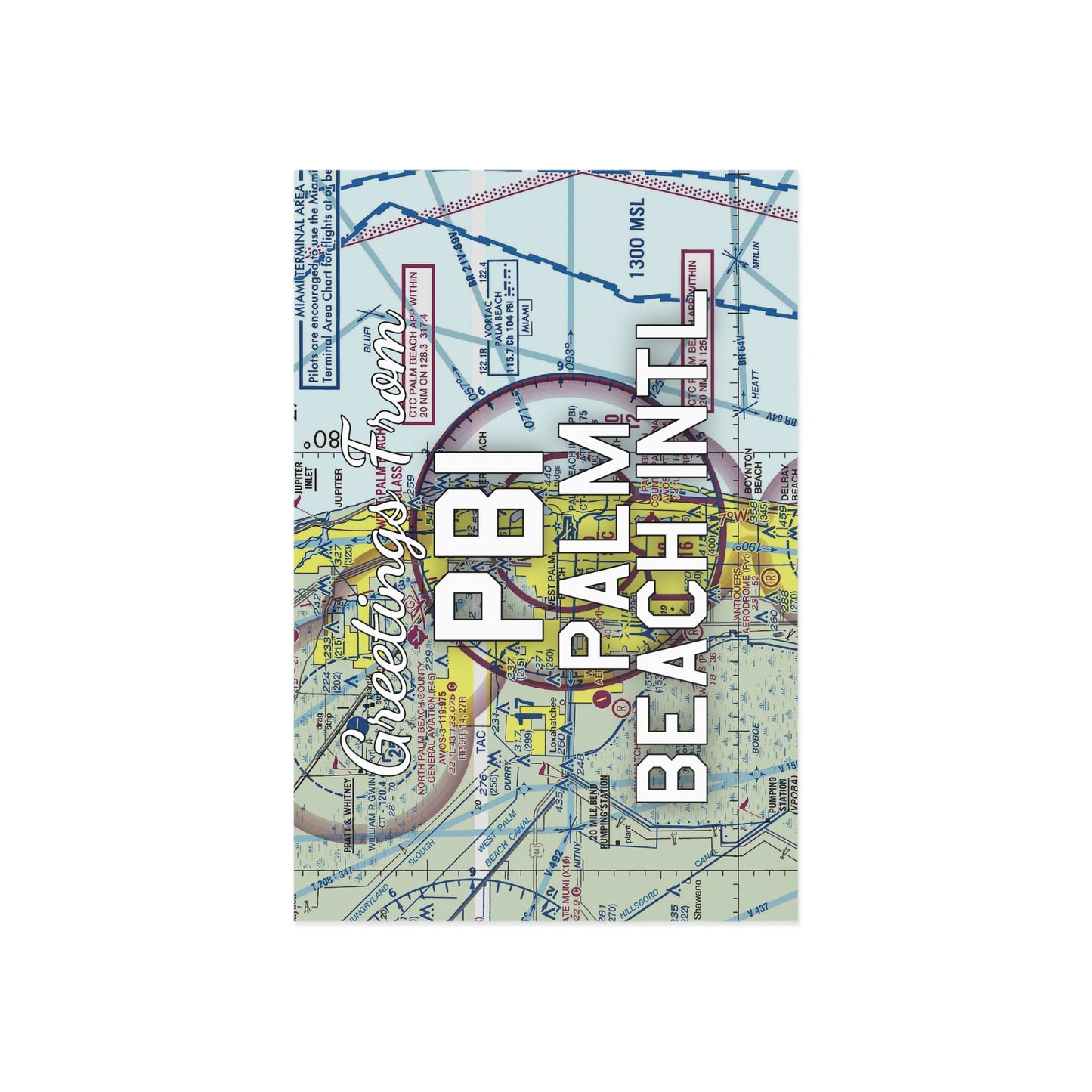 PBI Postcard | Palm Beach International Airport Card