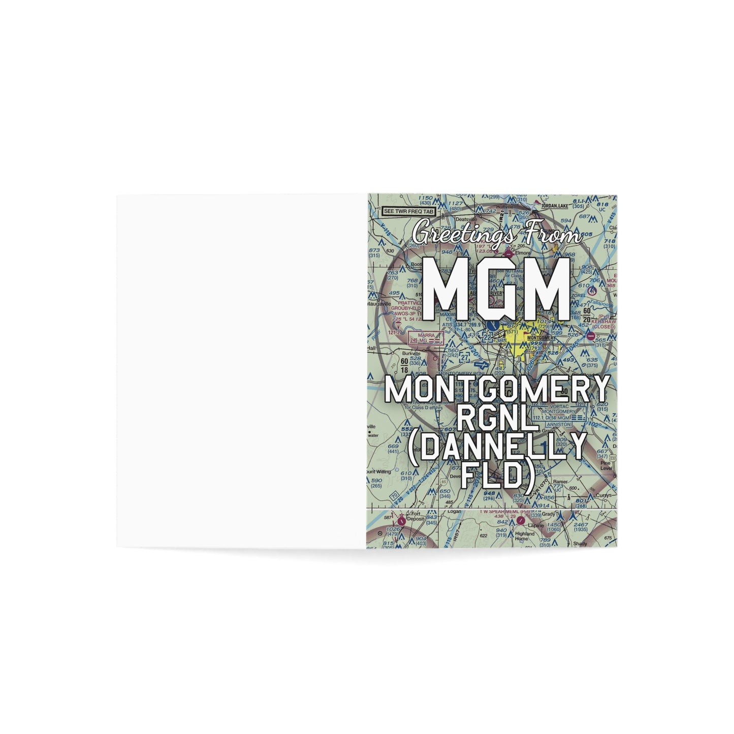 MGM Greeting Cards | Montgomery Regional (Dannelly Field) Airport Cards