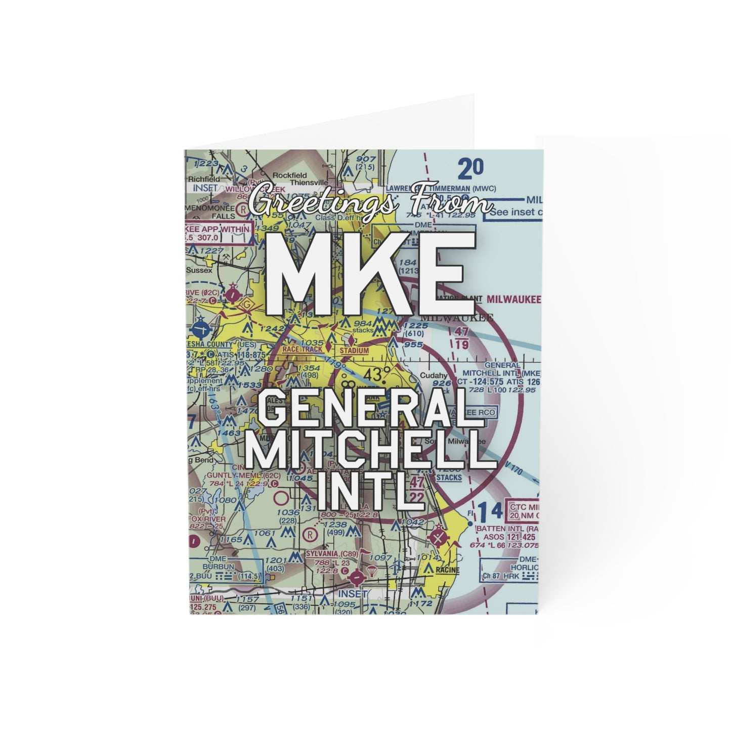 MKE Greeting Cards | General Mitchell International Airport Cards