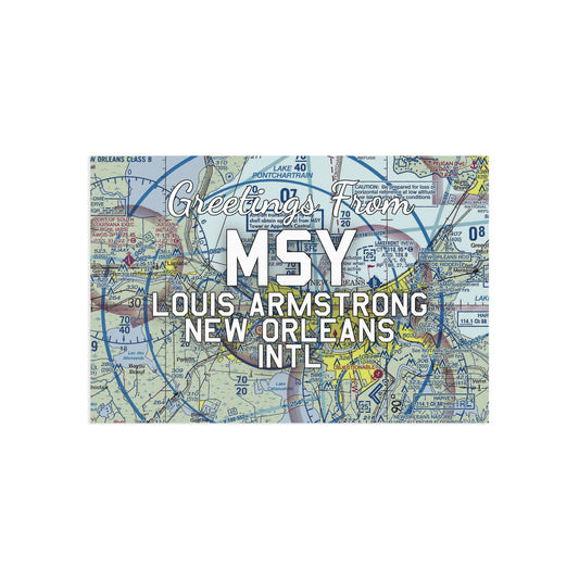MSY Postcard | Louis Armstrong New Orleans International Airport Card