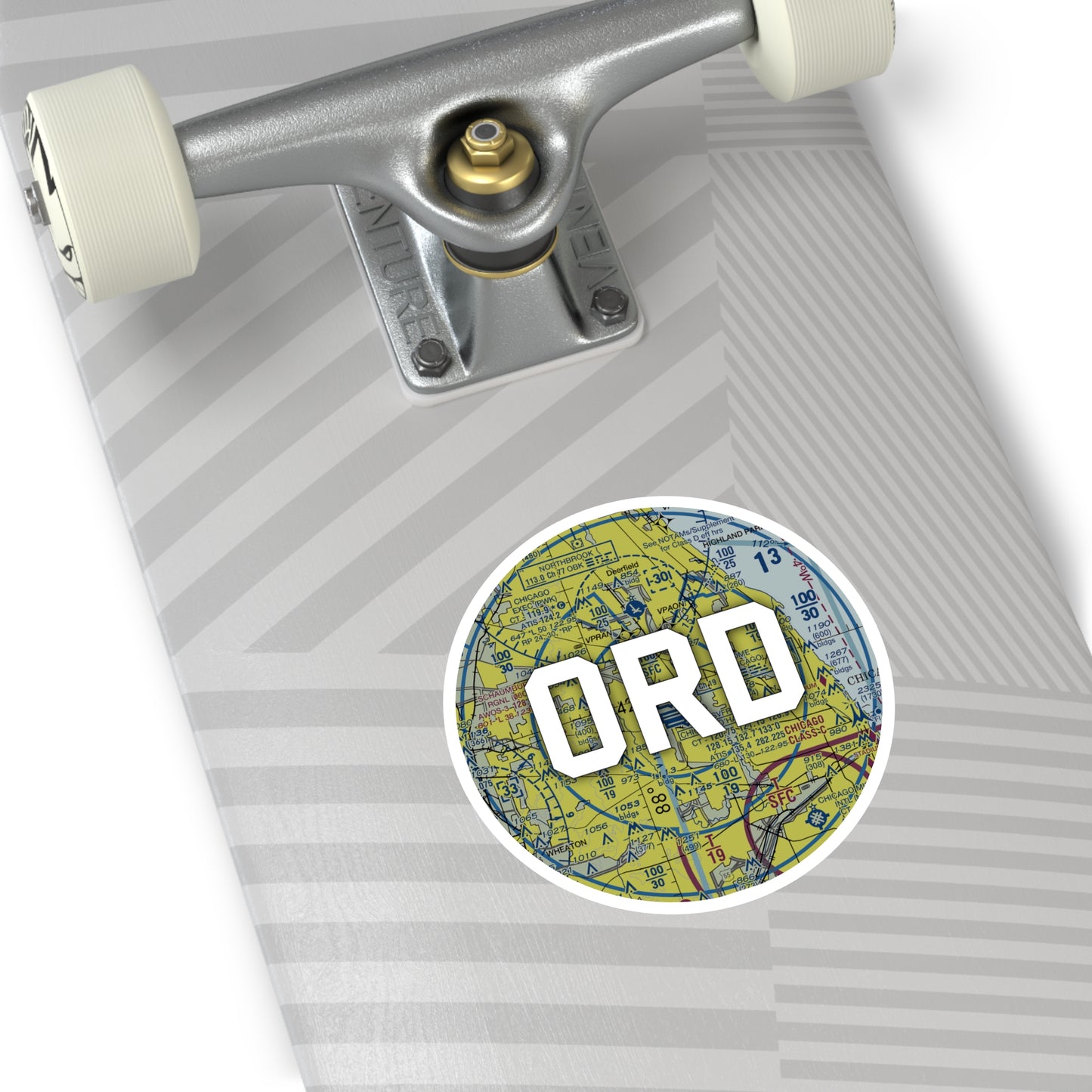 ORD Round Sticker | Chicago O'Hare International Sticker