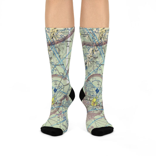 CHO Cushioned Crew Socks | Charlottesville-Albemarle Airport Socks