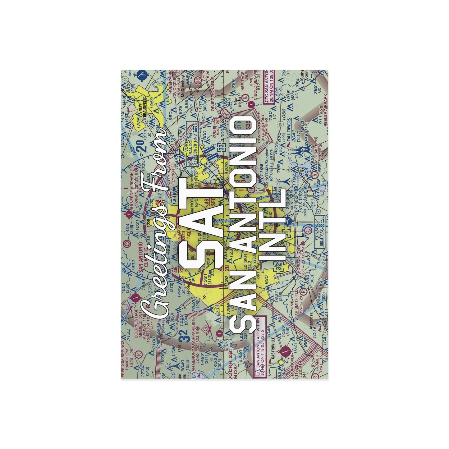 SAT Postcard | San Antonio International Airport Card