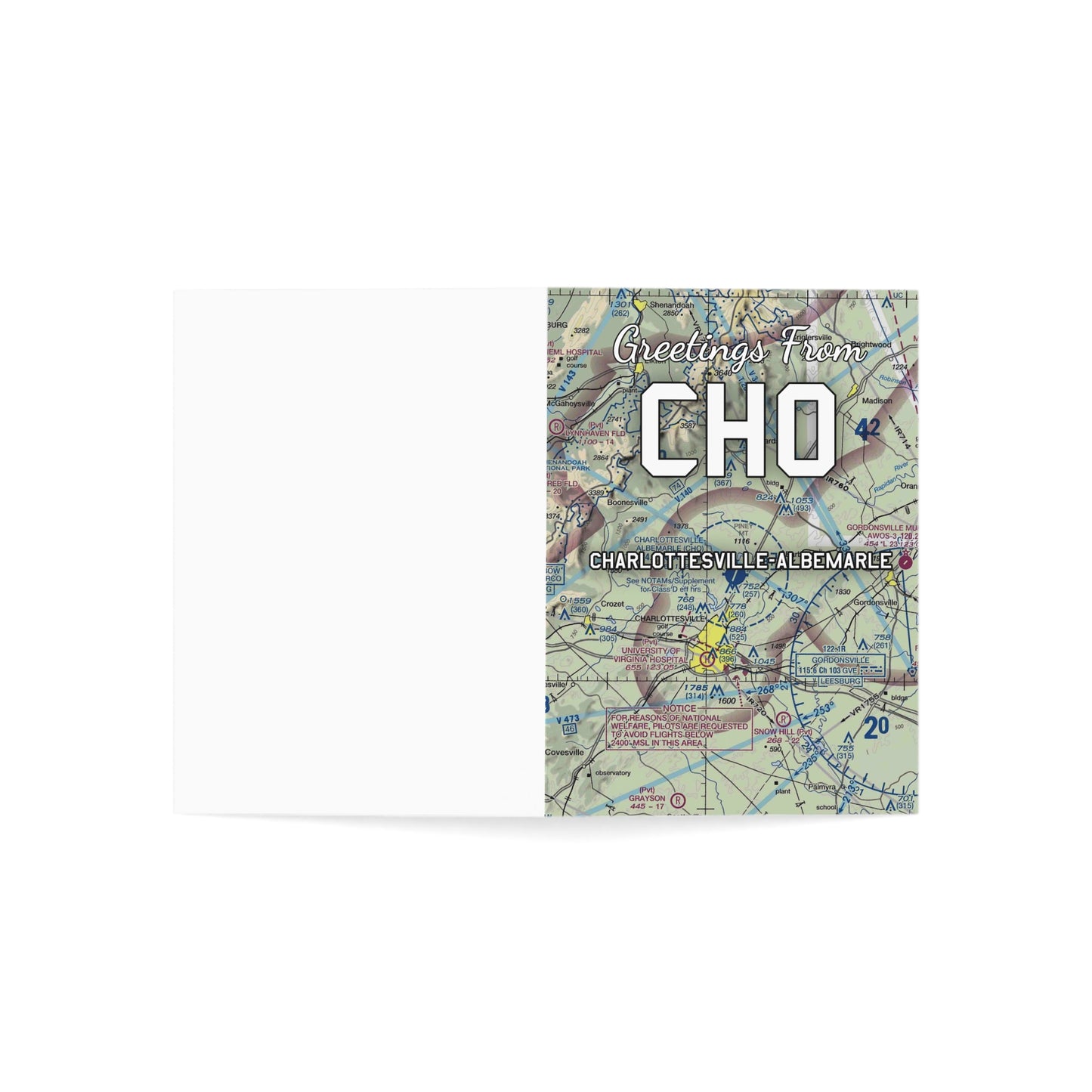 CHO Greeting Cards | Charlottesville-Albemarle Airport Cards