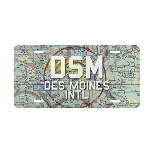 DSM Vanity Plate | Des Moines International Airport Vanity Plate