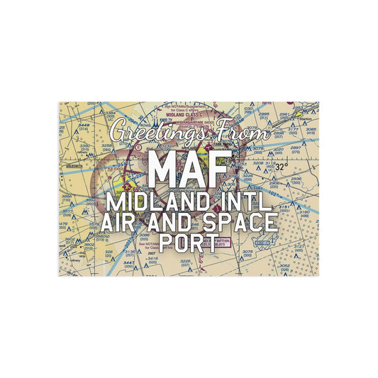 MAF Postcard | Midland International Air and Space Port Airport Card