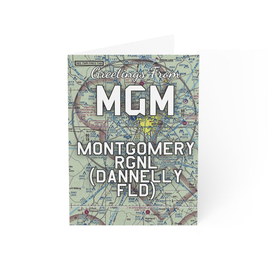 MGM Greeting Cards | Montgomery Regional (Dannelly Field) Airport Cards