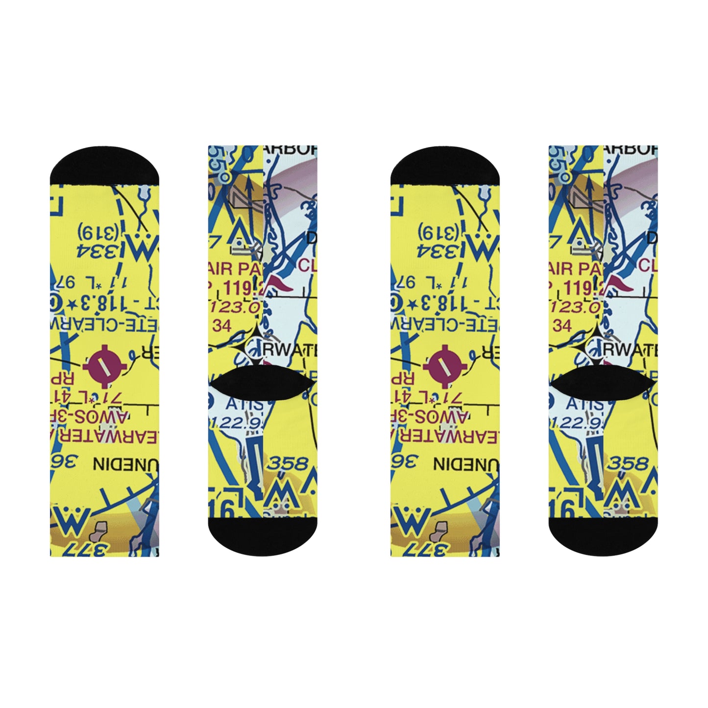 CLW Cushioned Crew Socks | Clearwater Air Park Socks