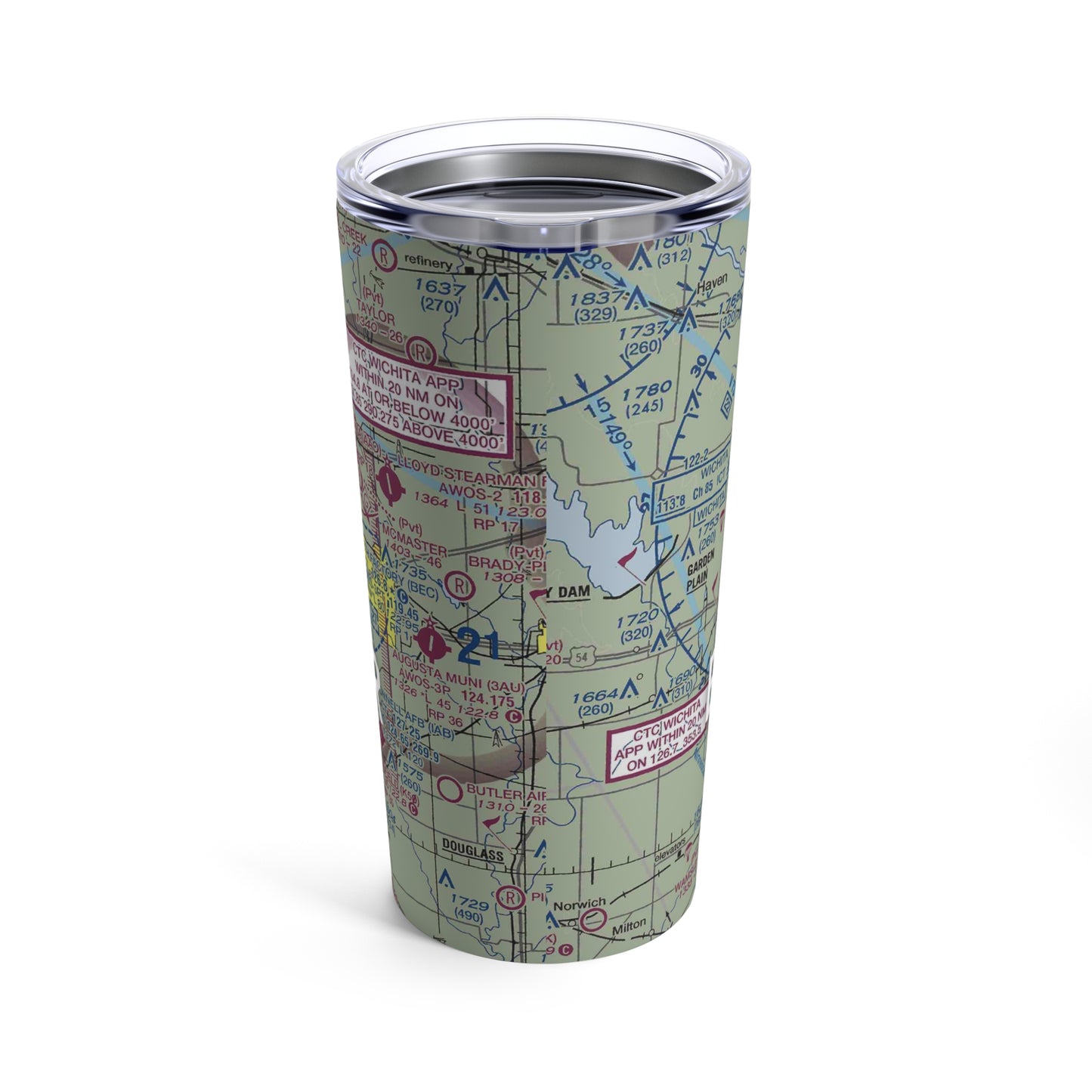 ICT Tumbler | Wichita Dwight D Eisenhower National Airport Tumbler