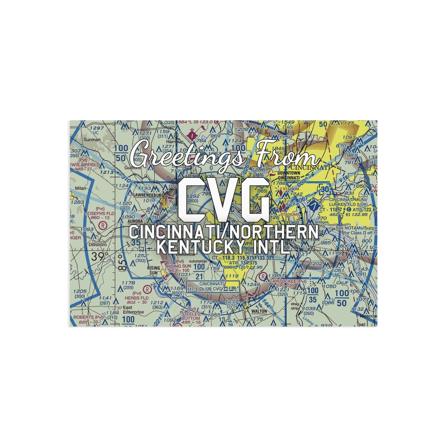 CVG Postcard | Cincinnati/Northern Kentucky International Airport Card