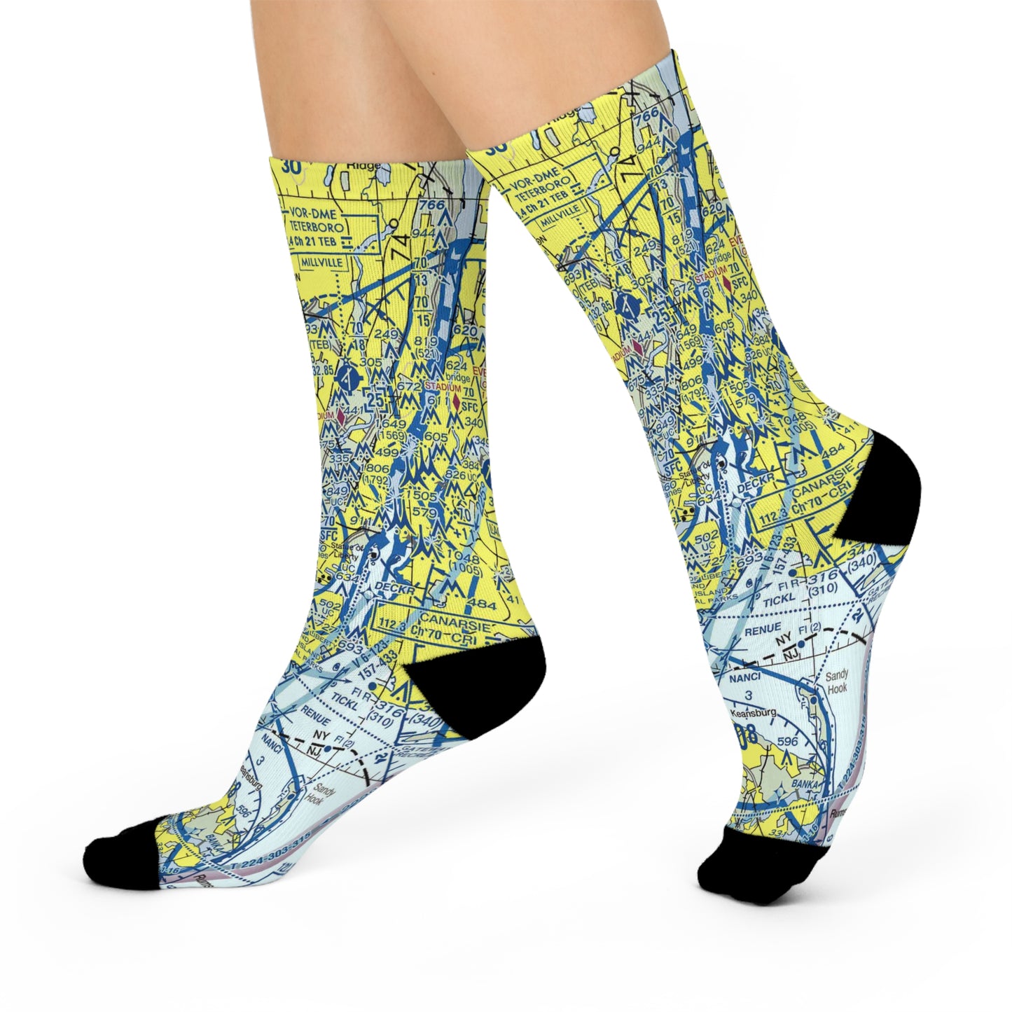 EWR Cushioned Crew Socks | Newark Liberty International Airport Socks