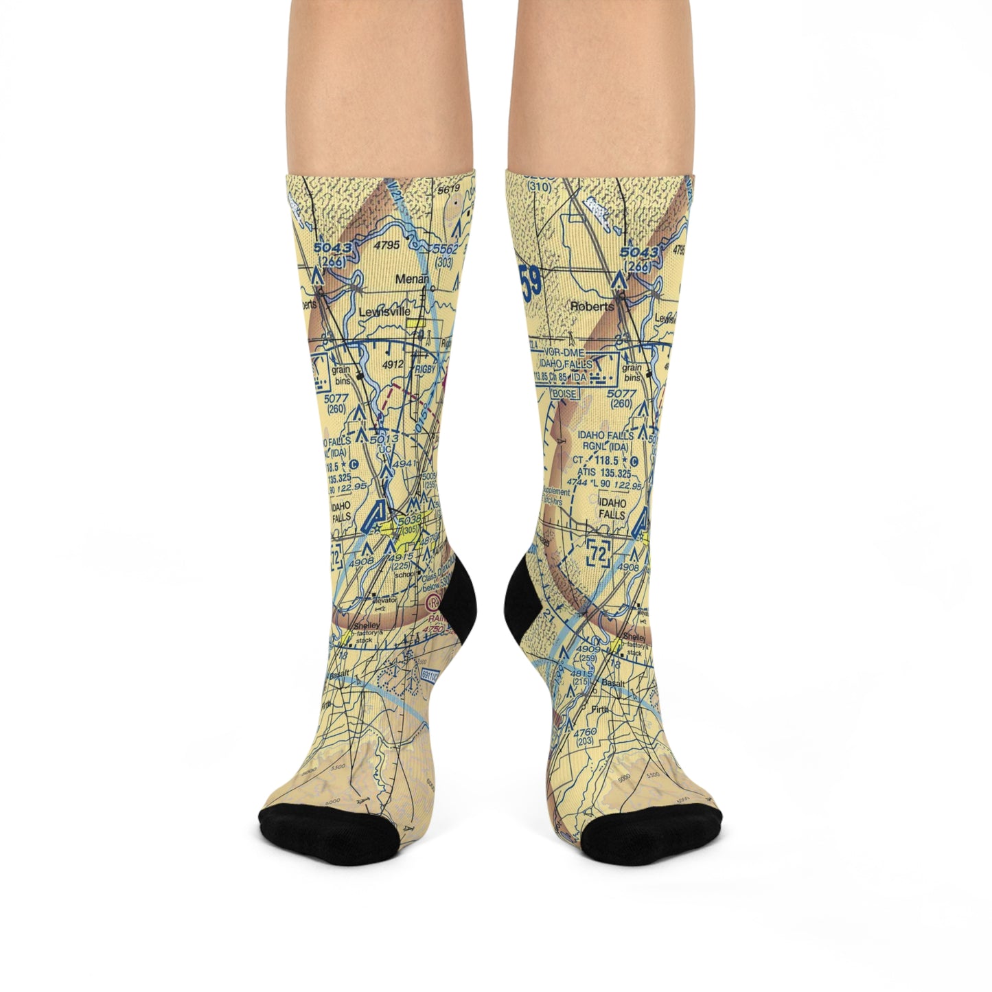 IDA Cushioned Crew Socks | Idaho Falls Regional Airport Socks