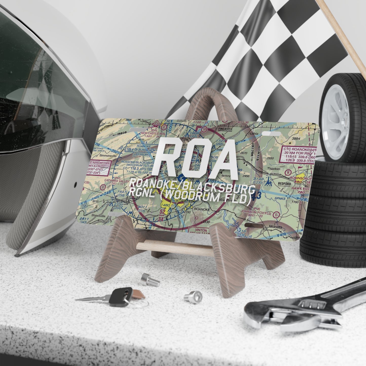 ROA Vanity Plate | Roanoke/Blacksburg Regional (Woodrum Field) Airport Vanity Plate