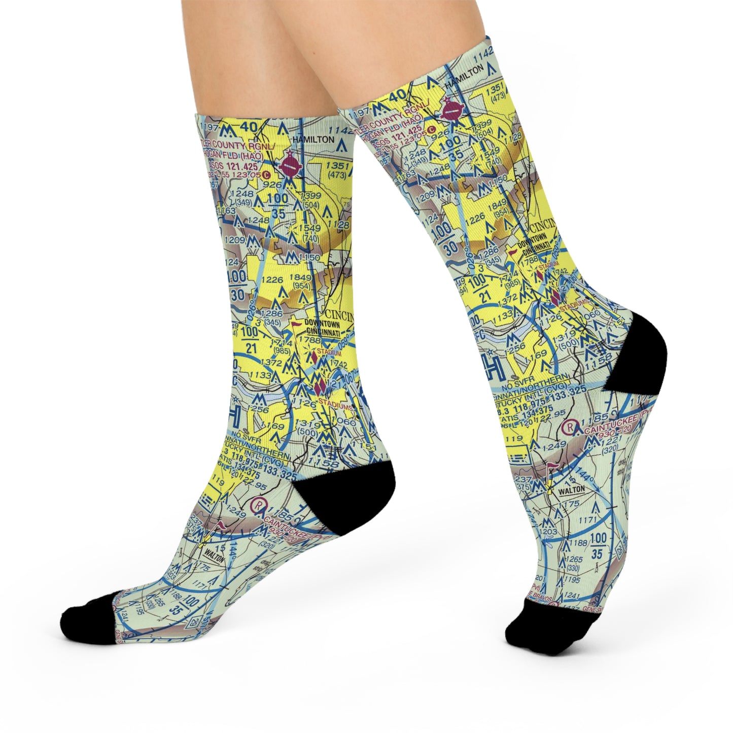 CVG Cushioned Crew Socks | Cincinnati/Northern Kentucky International Airport Socks