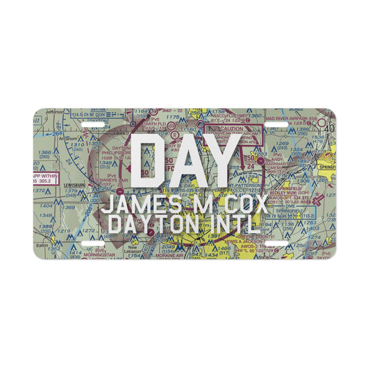 DAY Vanity Plate | James M Cox Dayton International Airport Vanity Plate