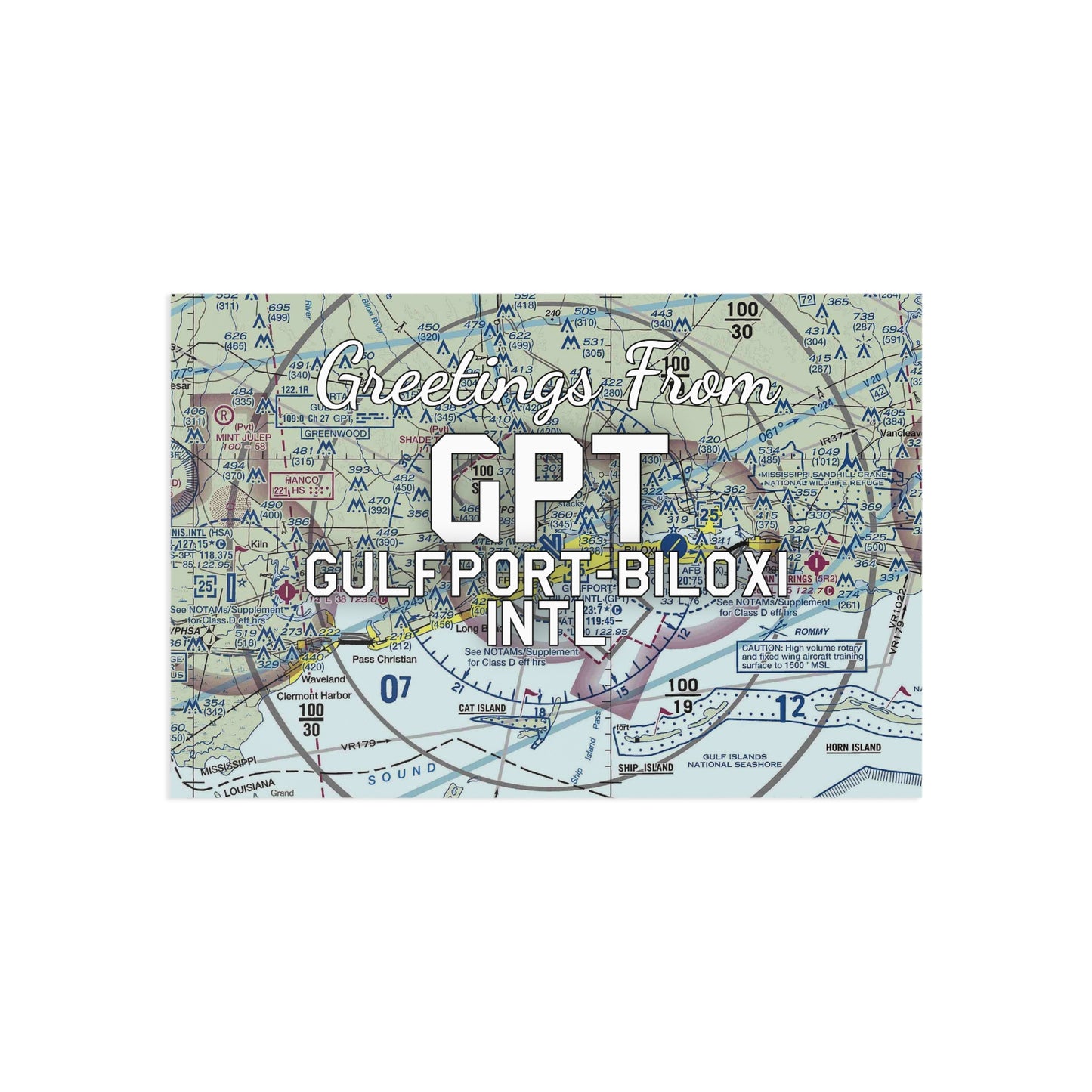 GPT Postcard | Gulfport-Biloxi International Airport Card