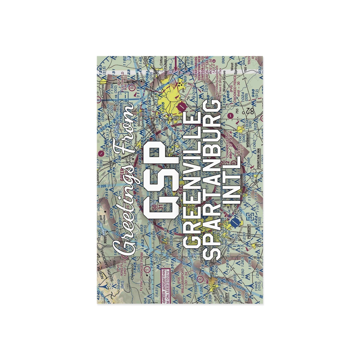 GSP Postcard | Greenville Spartanburg International Airport Card