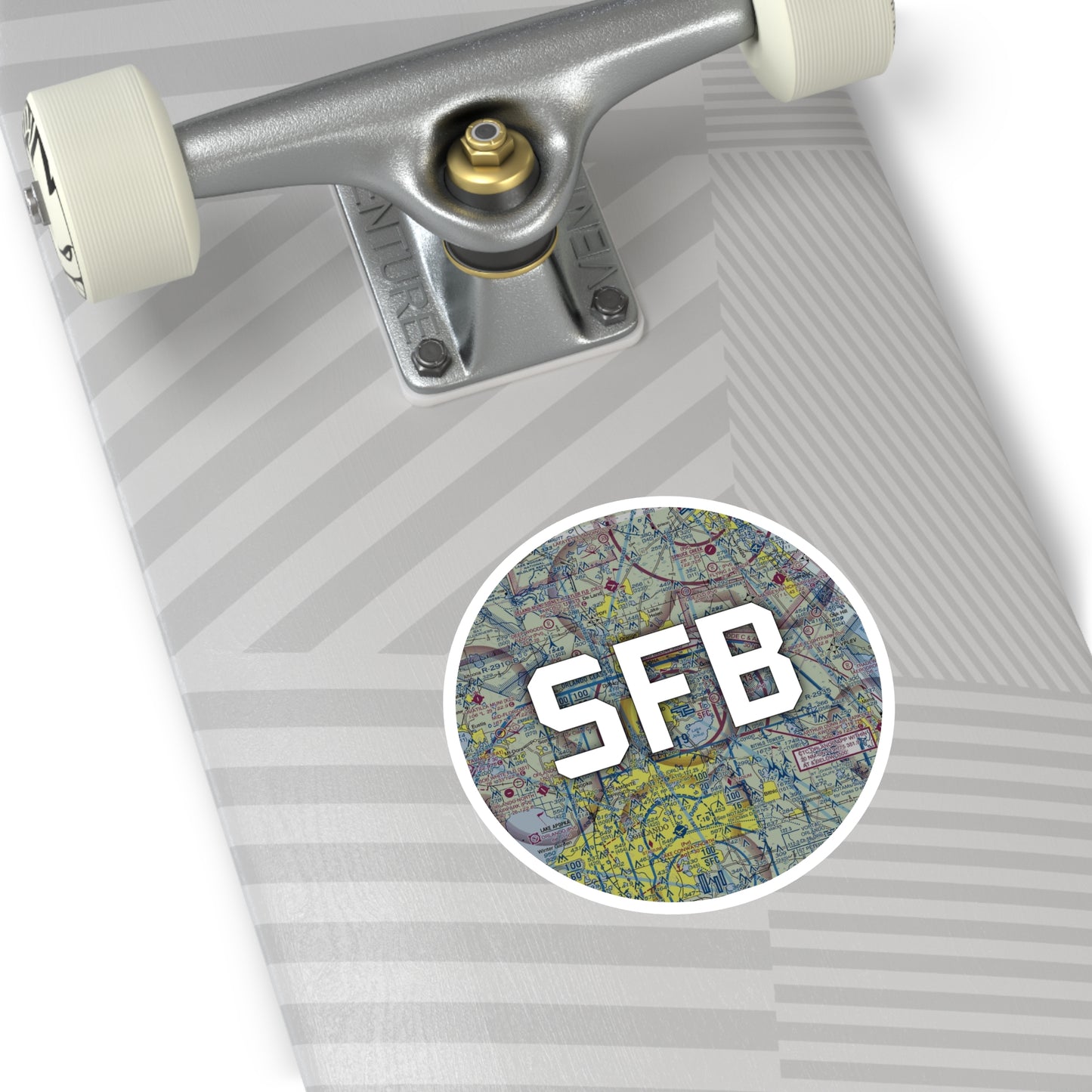 SFB Round Sticker | Orlando Sanford International Airport Sticker