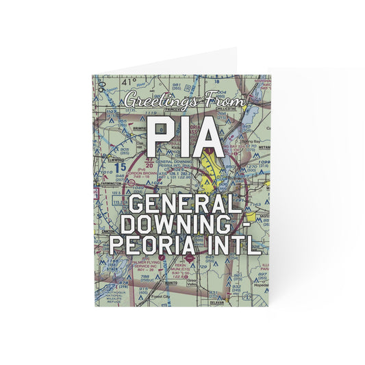 PIA Greeting Cards | General Downing - Peoria International Airport Cards
